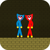 Red and Blue Stickman Huggy - play Red and Blue Stickman Huggy img